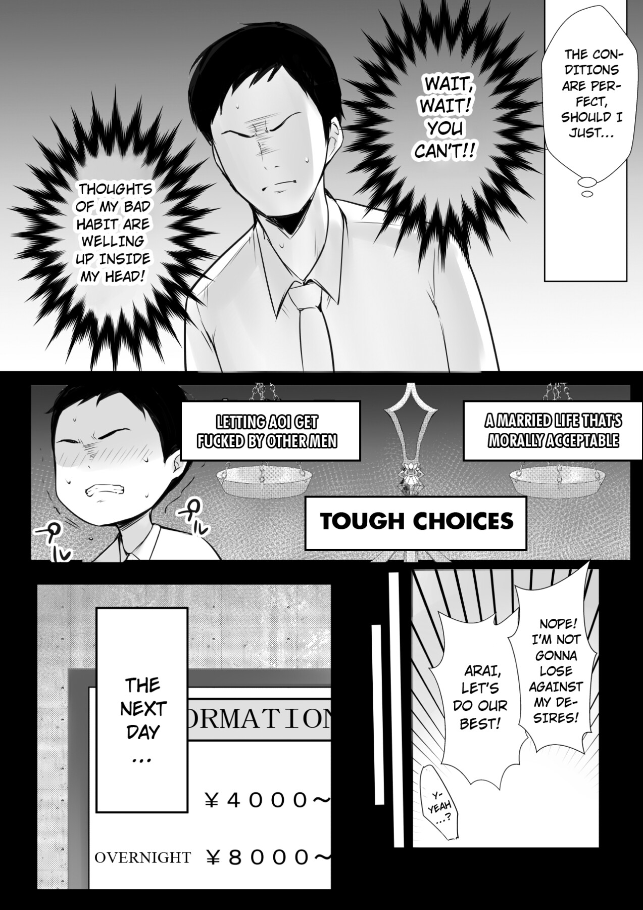 Hentai Manga Comic-I Witnessed The Big Breasted Schoolgirl Who Was Only Nice To Me having Sex With Another Man 6-Read-8